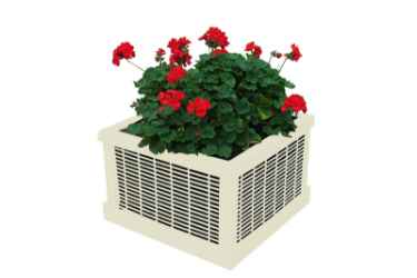 26-inch Square Outdoor Planter Box - Expanded Metal Mesh 