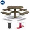 48" Round Portable/Surface-Mount Table 