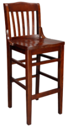 Upholstered Schoolhouse Bar Stool.