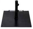 75 Pound Umbrella Base, 24" Square Black Steel BaseFor Stand-Alone Umbrellas with 1 1/2" Diameter Poles