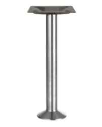Alpha Bolt-Down Base - 304 Stainless Steel (Brushed Stainless Steel or Black Powder Coat Finish)