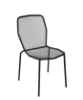 Avalon Outdoor Stacking Side ChairE-coated, Powder Coated  Micro-Mesh Steel - Black