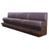 Bar Height Plain Inside Back Banquette - Priced Per Foot - LIFETIME WARRANTY!