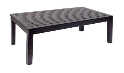 Stone Harbor Coffee Table Aluminum - Powder Coated Black or Soft Gray