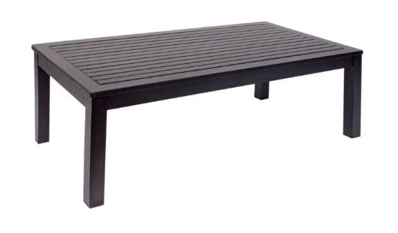 Stone Harbor Coffee Table Aluminum - Powder Coated Black or Soft Gray