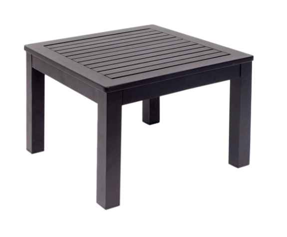 Stone Harbor End Table Aluminum - Powder Coated Black or Soft Gray