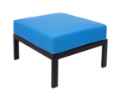 Stone Harbor Ottoman Aluminum - Powder Coated Black or Soft Gray No Cushion