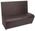 Cabo Outdoor Booth Bench - Java Synthetic Wicker