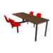 Cebra 4-Seat ADA Unit (Shell Seats) - Ylp-C-Ada4-Llehs