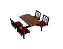 Cebra 4-Seat Island Unit (Latitude Seats) 