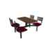 Cebra 4-Seat Island Unit (Quest Seats) - Ylp-C-Dnalsi4-Tseuq