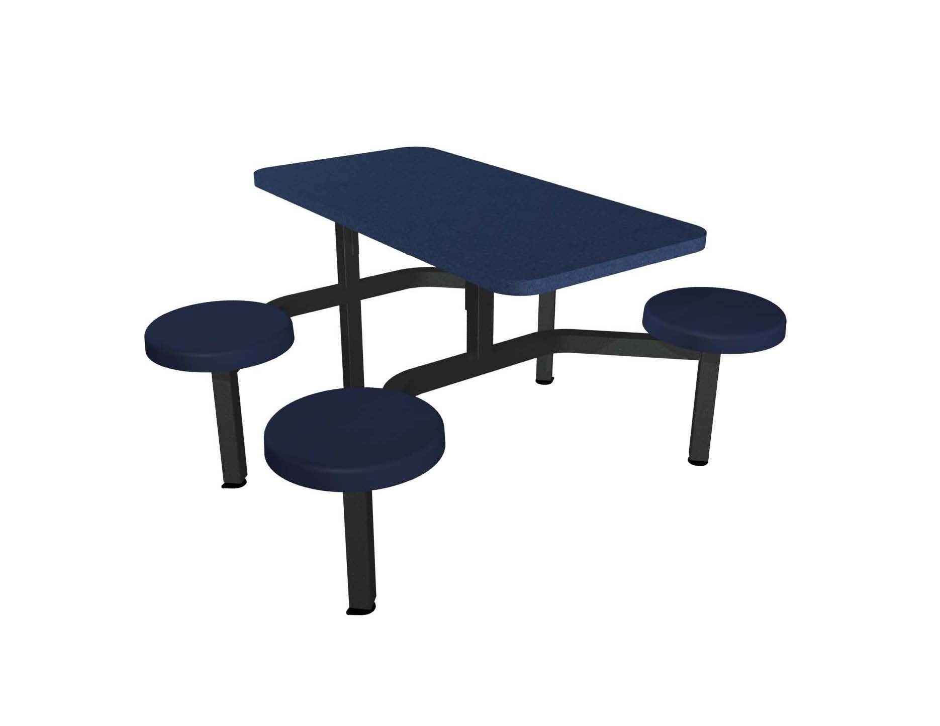 Cebra 4-Seat Wall Unit (Composite Button Seats)