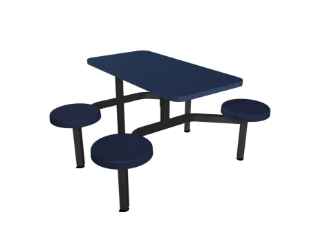 Cebra 4-Seat Wall Unit (Composite Button Seats)
