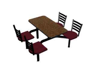 Cebra 4-Seat Wall Unit (Encore Seats) 