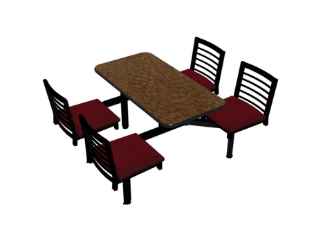 Cebra 4-Seat Wall Unit (Latitude Seats) 