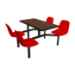 Cebra 4-Seat Wall Unit (Shell Seats)