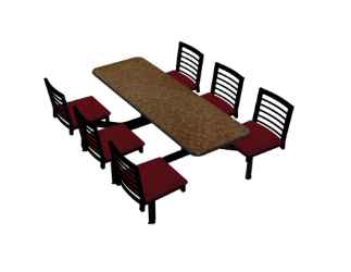 Cebra 6-Seat Island Unit (Latitude Seats) 