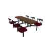 Cebra 6-Seat Wall Unit (Country Seats)