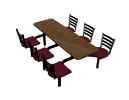 Cebra 6-Seat Wall Unit (Encore Seats) 