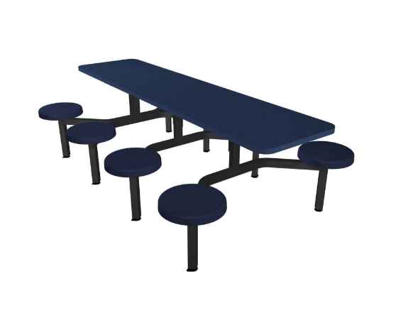 Cebra 8-Seat Island Unit (Composite Button Seats)