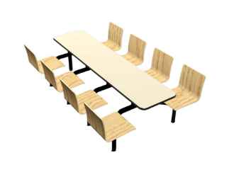 Cebra 8-Seat Wall Unit (Legacy Seats) 