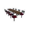 Cebra 8-Seat Wall Unit (Quest Seats)