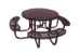 Champion 4' Round Freestanding Picnic Table - Expanded Metal Mesh - Pp-559-101