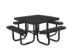 Champion 4' Square Freestanding Picnic Table - Expanded Metal Mesh - Pp-629-101