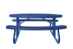 Champion 6' Oval Freestanding Picnic Table - Expanded Metal Mesh - Pp-659-103
