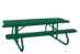 Champion 8' Rectangle Freestanding Picnic Table - Expanded Metal Mesh - Pp-429-105