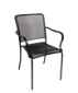 Delmarva Outdoor Armchair Micro Mesh Seat & Back Powder Coated Steel - Black
