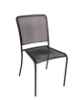 Delmarva Outdoor Side Chair Micro Mesh Seat & Back  Powder Coated Steel - Black