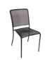 Delmarva Outdoor Side Chair Micro Mesh Seat & Back  Powder Coated Steel - Black