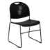 Compact Sled Base Stack Chair (Black Frame)