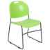 Compact Sled Base Stack Chair (Black Frame)