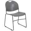 Compact Sled Base Stack Chair (Black Frame) 