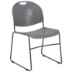 Compact Sled Base Stack Chair (Black Frame)