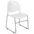 Compact Sled Base Stack Chair (Silver Frame)