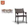 Dining Chair - Faux-Wood - port/sm 