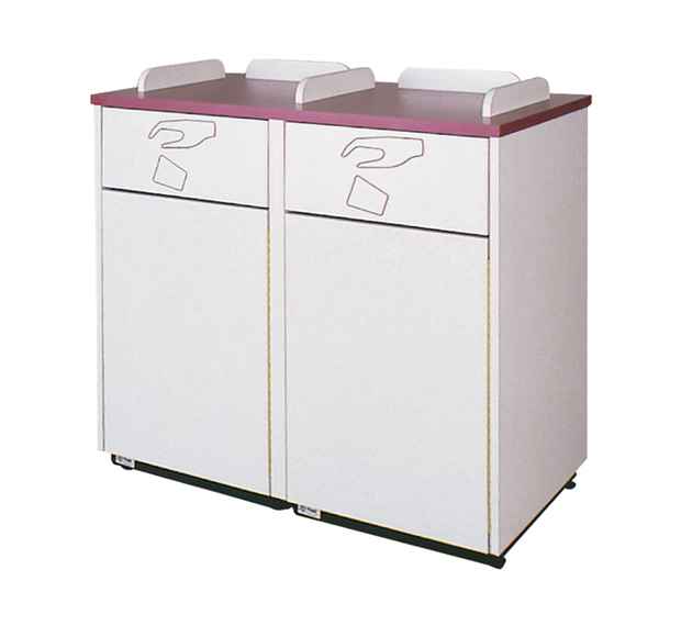 Double 35 Gallon Waste Receptacle
