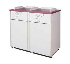 Double 35 Gallon Waste Receptacle
