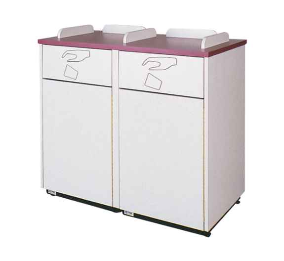 Double 35 Gallon Waste Receptacle