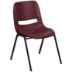 Ergonomic Shell Stack Chair Burgundy