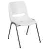 Ergonomic Shell Stack Chair Gray Frame 