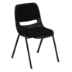 Ergonomic Shell Stack Chair Padded Seat