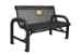 Grand Contour Outdoor Bench With Back - Expanded Metal Mesh - Pp-479-301