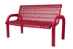 Grand Contour Outdoor Bench With Back - Welded Rod Mesh - Pp-939-301