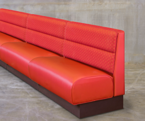 Horizontal Back - Tall Seat & Pull Over Back Banquette - Priced Per Foot - LIFETIME WARRANTY!