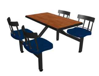 Jupiter 4-Seat Rectangular Unit (Country Seats)