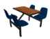 Jupiter 4-Seat Rectangular Unit (Shell Seats)